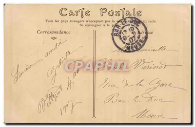 Troyes — L'Orfanotrofio F.-J.-Audiffred e la Torre di San Pietro — editore non identificato, n° 135 — Verso