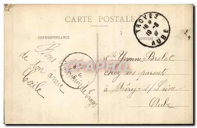 Troyes - La Fontaine Argence — Collection T. G. — Verso