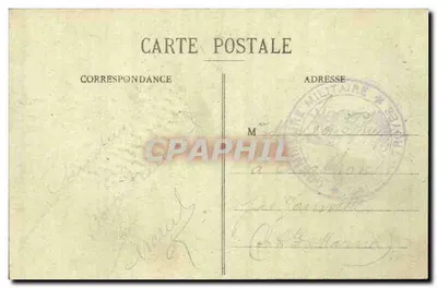 Troyes - Margem de Dampierre — visão da margem com barco da Compagnie Générale de Navigation Paris - Setembro 1905 — editor Gallia & Cie, n° 131 — Verso