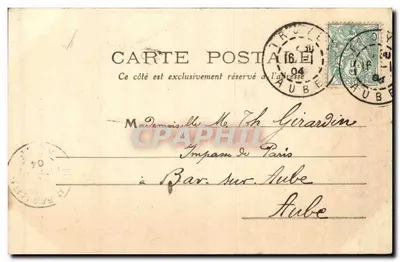 Troyes, Rue Molé i Katedra św. Jana — wydawca MTIL, n°13 — Rewers