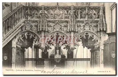 Troyes - Jubé da Madeleine, Interior — Coleção S. B. W.