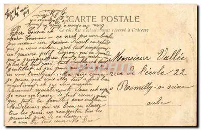 Stare Troyes — Chevet de St-Nizier i Rue des Deux Paroisses — kolekcja G. Lancelot, fot.-wyd. — Rewers