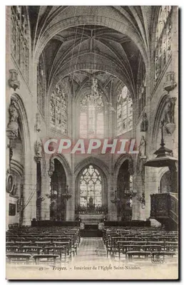 Troyes — Interior da Igreja de São Nicolau — Nancy, n°49