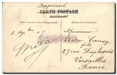 Bouillon. Entrada do Castelo — editor não visível, número de série não legível — Verso