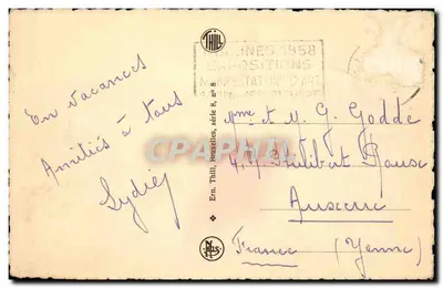 Liège — Bulwar Sauvenière i widok na Święty Martyn — Ern. Thill, seria 8 — Rewers