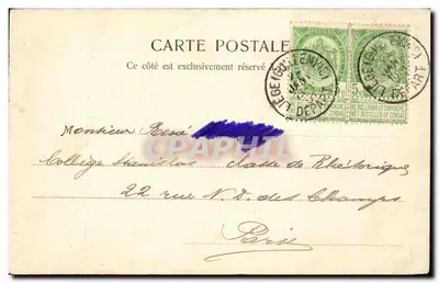 Liège - A Catedral e a Praça São Paulo — Edição de J. Piette, Liège — Verso