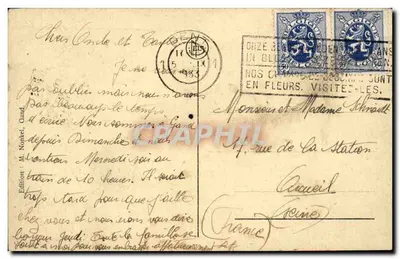 Mont St. Amand — Urząd Gminy — Wydawnictwo M. Nonkel, Gand — Rewers