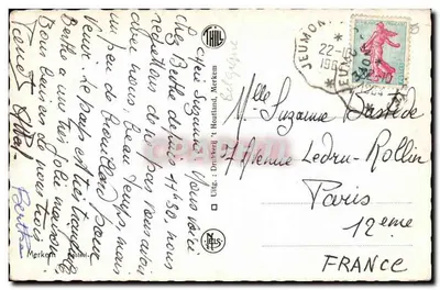 Castelo e igreja de Jeumont — Merkem — editor THIL — Verso