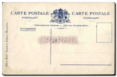 Schaerbeek — O Ponte rustica no Parc Josaphat — Grand Bazar Ansopach, Bruxelas — Verso