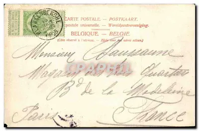 Blankenberge — A Digue — As Villas — H.N. à A. No. 1218 — Verso