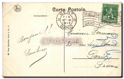 Gent — Steen Gérarda Diabła i Krajowa Bank — Wyd. Nels, Bruksela, seria B, nr 37 — Rewers