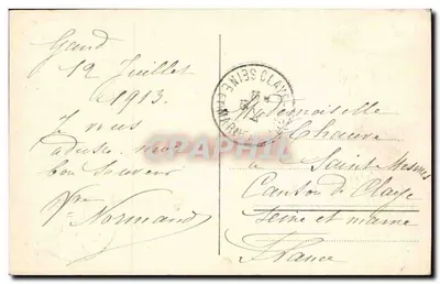 Gent Grand — Wieża Belforta — wydawca Berchem Anvers, nr 24 — Rewers