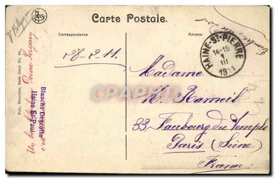 Gand — Poczta, katedra św. Nikołaja i dzwonnica — Neils, Bruksel, seria nr 89 — Rewers