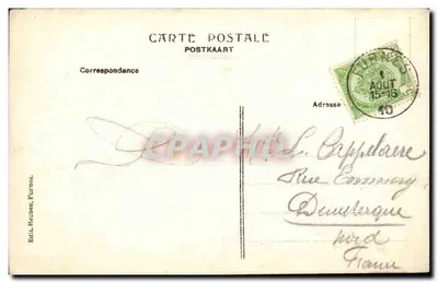 Furnes. Ypres Bridge — Publisher Reuben, No. 24 — Back