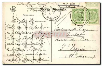 La Panne — As dunas. — Edição 'Les Abolitions', La Panne-Bains — Verso