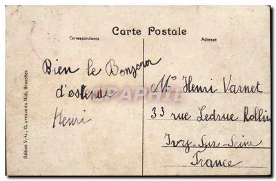 Ostende - A Estacada — editor V.G., avenue du Midi, Bruxelas — Verso