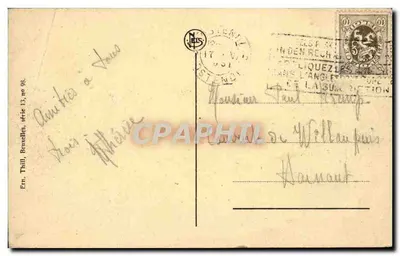 Ostende — Plac Kursaal i Aleja Léopolda — Wydawca Thill, seria 13, nr 98 — Rewers