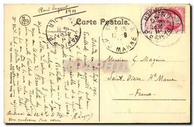 Ostende — Os hotéis da dique e a praia — Ed. Nels, Bruxelas, Série No. 58 — Verso