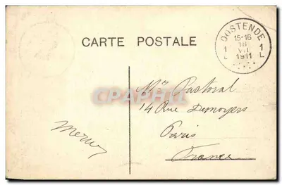 Ostende — O porto marítimo — CPAPHIL — Verso