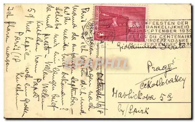 Ostende — La Digue — Ostend The sea-front — Wydawnictwo Gibert, nr 74 — Rewers