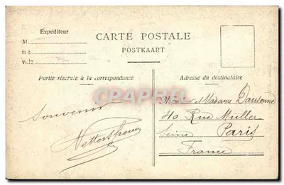 Bruxelas — Monumento dos Condes d'Égmont e de Hornes — editor anônimo, n° 131 — Verso
