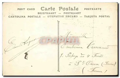 Bruksel - Hotel de Ville — wystawa w Gand, 1910 — Rewers