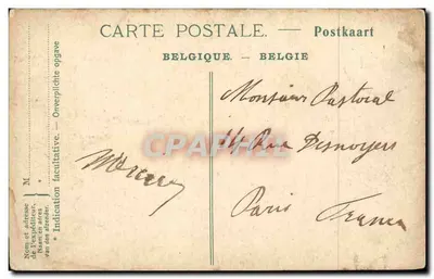 Bruxelles – Église Sainte-Gudule — éditeur N.D. n°5 — Rewers