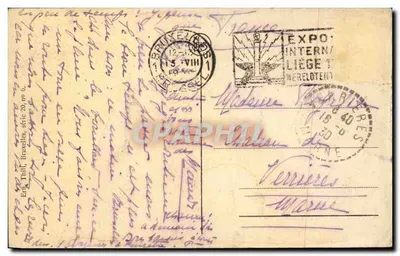 Brussels Grand Place — publisher Ern. Thill, series 20 — Back
