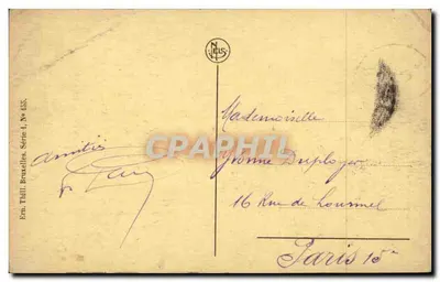 Bruxelas - Casa do Rei - Editor Em. THILL, Série 4, N° 435 — Verso