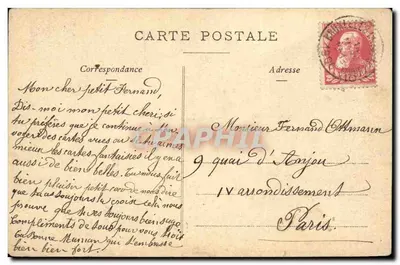 Bruxelas — A Igreja de Santa Gudule — Nels, Bruxelas, Série 1, n° 19 — Verso