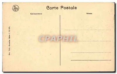 Bruxelas-Laeken — Torre Japonesa — Editor Thill, Série 1, N° 56 — Verso