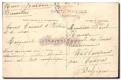 Bruxelas — Igreja de Santa Gudule — Edição A. D. — Verso