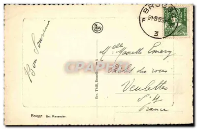 Bruges — Jezioro Miłości — wydawca ZEIS, n°5 — Rewers