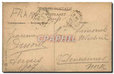 Anvers - Le Steen i Le Vleeschhuis — wydawca anonimowy, numer serii nie widoczny — Rewers