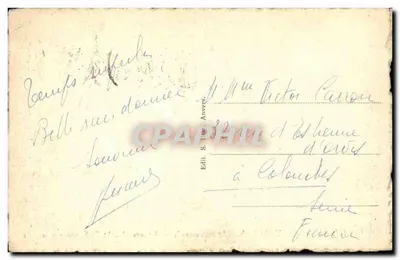 Antwerpen Yacht Club, widok na przystań — Anvers Yacht Club, vue sur la rade — seria 137, wydawca S. H. Anvers — Rewers