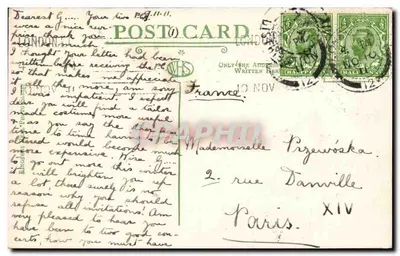 NUEVO OFICIO POSTAL GENERAL, EDIFICIO KING EDWARD, LONDRES — editor no visible, n.º 20638 — Reverso