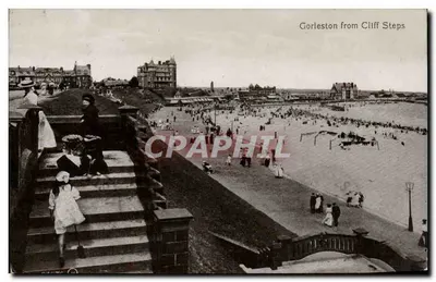 Gorleston visto a partir das escadas da falésia — Great Yarmouth, Inglaterra