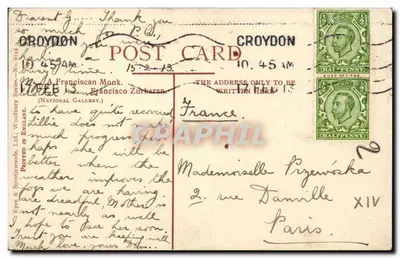 Monge Franciscano — Francisco Zurbarán — Eyes & Spotswoode, Ltd. (No. 6149) — Verso