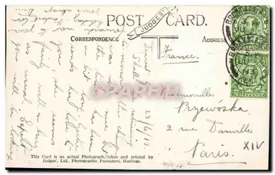 Falisy w Broadstairs — widok panoramiczny — Judges' Ltd., n° 1298 — Rewers
