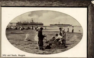 Jetty and Sands, Margate — vue de la jetée et du rivage — Unikum-Ser. n° 12