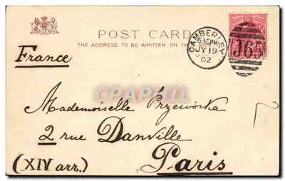 Major-Gen. J.D.P. French — Souvenir 1900 — Raphael Tuck & Sons, Londres — Verso