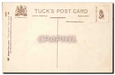 Londres, The Horse Guards — editor Tuck & Sons, n° 2881 — Verso