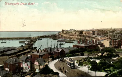 Ramsgate do Leste — vista do porto e do cais — Série Valentin n°4434