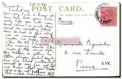 Duppas Hill - Croydon — vista do parque com fonte e pessoas — editor Imperial Series — Verso