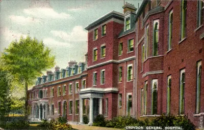 Croydon General Hospital — vista do edifício — editor Marsham & Co. n° 26274