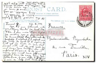 Casa sobre as Shirley Hills, perto de Croydon — editor Valentine's Series, n° 52283 — Verso