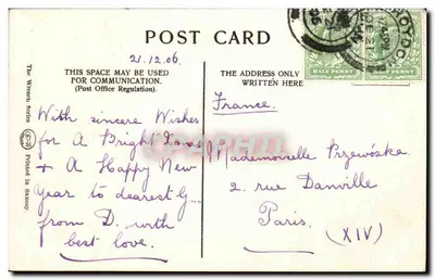 Sonning — Ponte sobre o rio — The Wreath Series, No. 180 — Verso