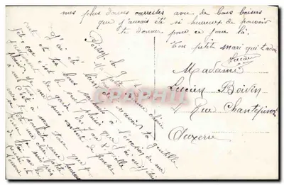 Homem em traje segurando um buquê — Boa Festa — Novetta, n° 581 — Verso