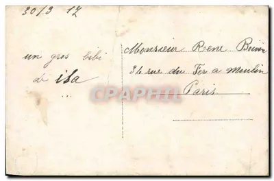 Mazzo di rose e pesce — 1° Aprile — Furia 1837/4 — Verso
