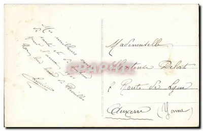 Jeune couple en tenue de soirée — Bonne Année 1911 — Éditeur non identifié — Verso